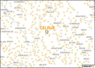 map of Čelinje