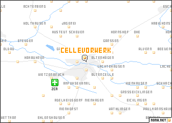 map of Celle Vorwerk