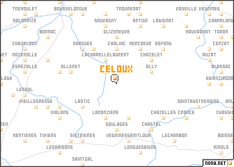 map of Celoux