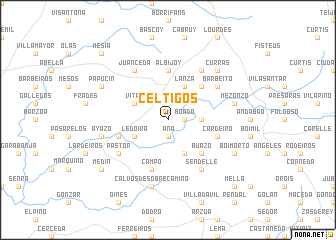 map of Céltigos