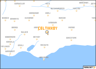 map of Çeltikköy