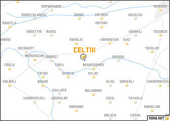 map of Çeltik