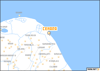 map of Cemara