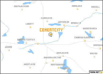 map of Cement City