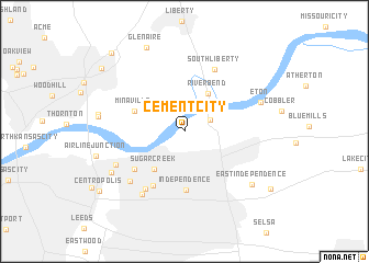 map of Cement City