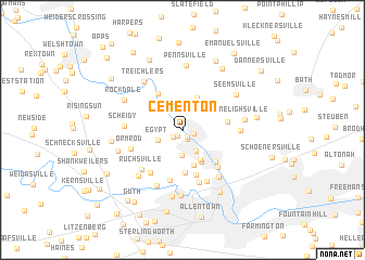 map of Cementon