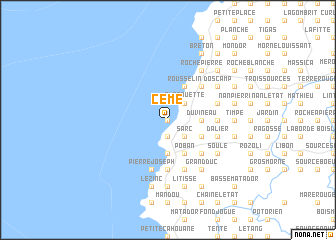 map of Cème