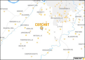 map of Cenchat
