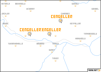 map of Çengeller