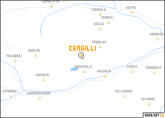 map of Çengilli