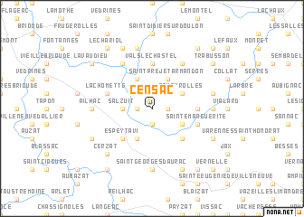 map of Censac