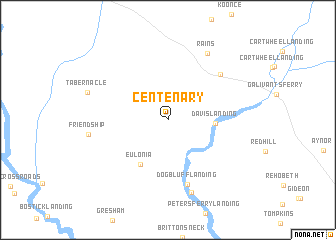 map of Centenary