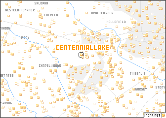 map of Centennial Lake