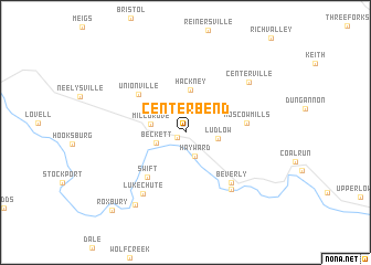map of Center Bend