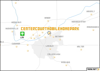 map of Center Court Mobile Home Park