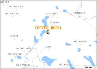 map of Center Lovell