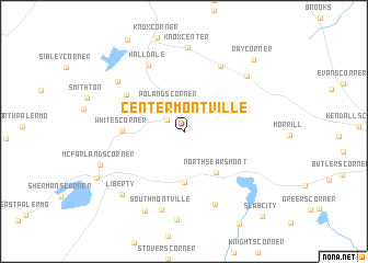 map of Center Montville