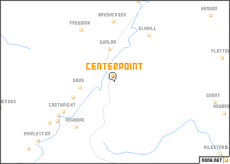 map of Center Point