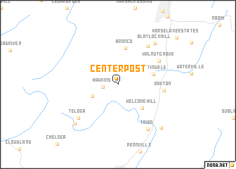 map of Center Post