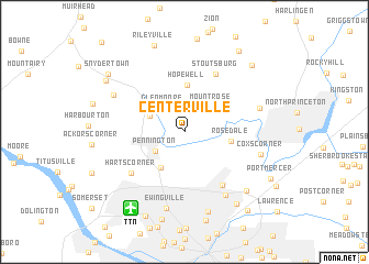 map of Centerville