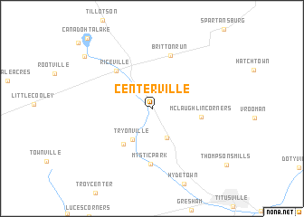 map of Centerville