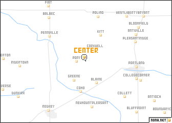 map of Center