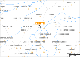 map of Cento