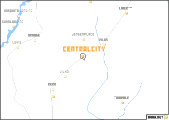 map of Central City