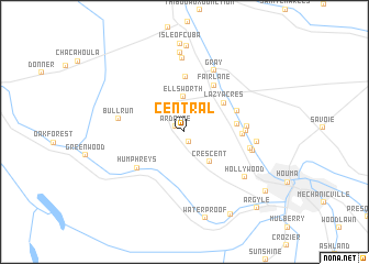 map of Central