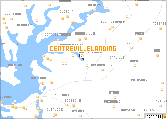 map of Centreville Landing