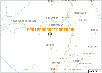 map of Centro do Santo Antônio