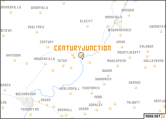 map of Century Junction