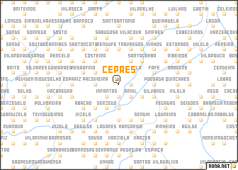 map of Cepães