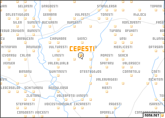 map of Cepeşti