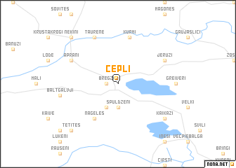 map of Cepļi