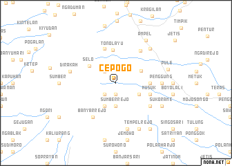 map of Cepogo