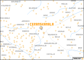 map of Ceranska Mala