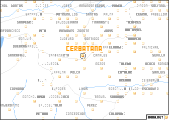 map of Cerbatana