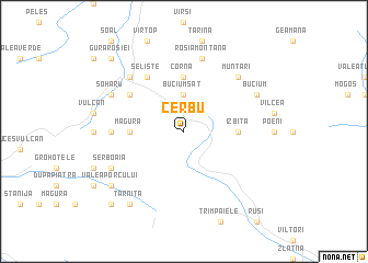 map of Cerbu