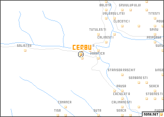 map of Cerbu