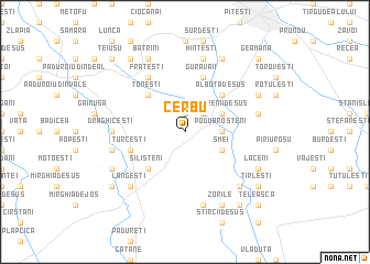 map of Cerbu