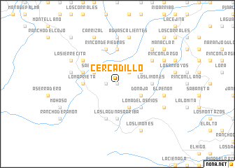 map of Cercadillo