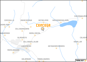 map of Cerceda