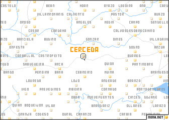 map of Cerceda