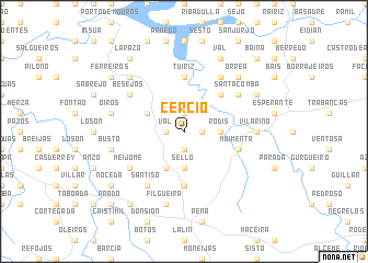 map of Cercio