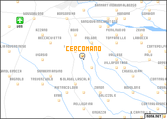 map of Cercomano