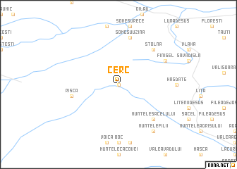 map of Cerc