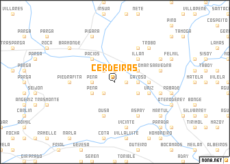 map of Cerdeiras