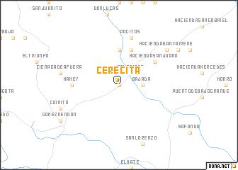 map of Cerecita