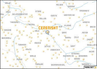 map of Çerenisht